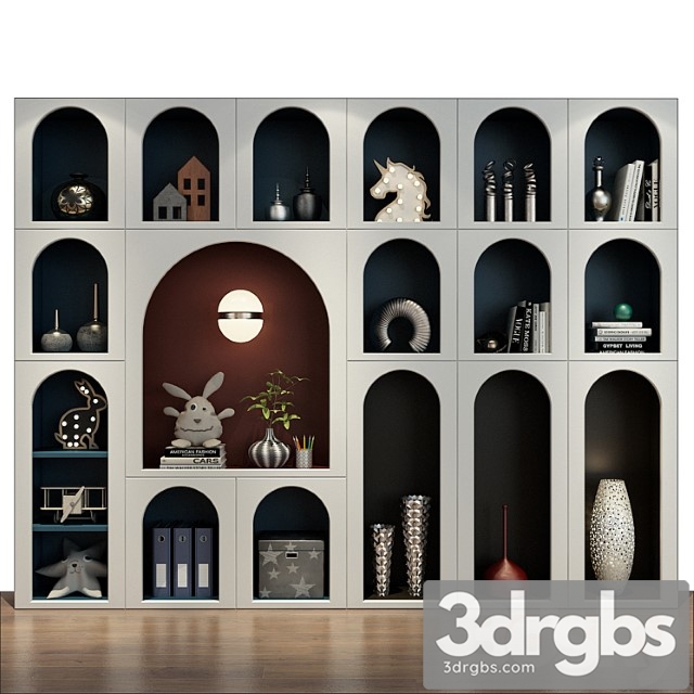 Wardrobe Furniture for children 0530 3dsmax Download - thumbnail 1