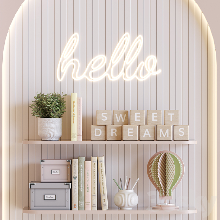 Child Room Decor-21 3DS Max Model - thumbnail 2