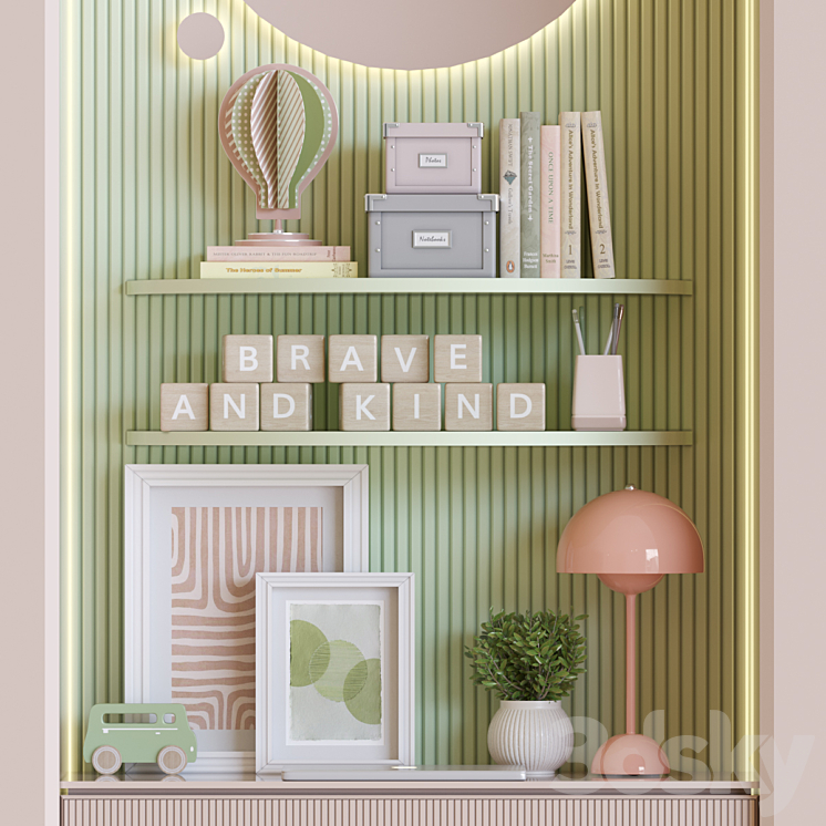 Child Room Decor-25 3DS Max Model - thumbnail 2