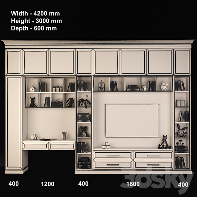 Children’s furniture 84 part 4 3DS Max Model - thumbnail 3