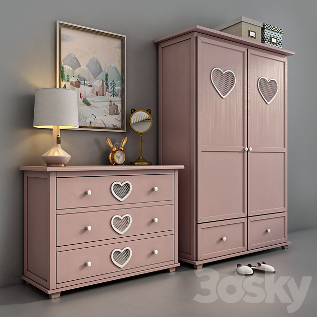 Children’s furniture Adelina from the Russian brand Etage 3DSMax File - thumbnail 2