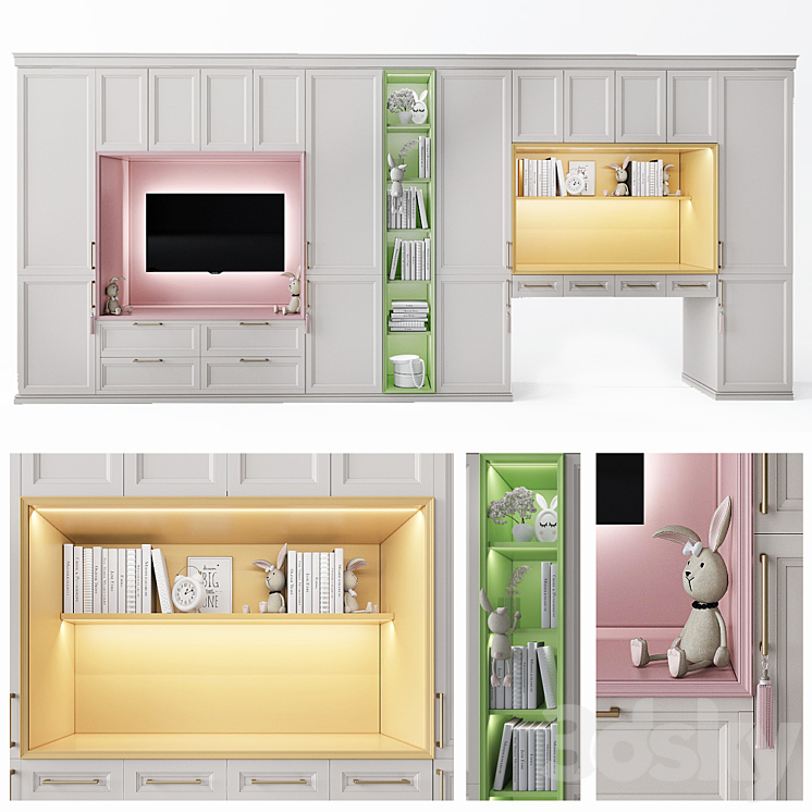 children's furniture_4 3DS Max - thumbnail 1