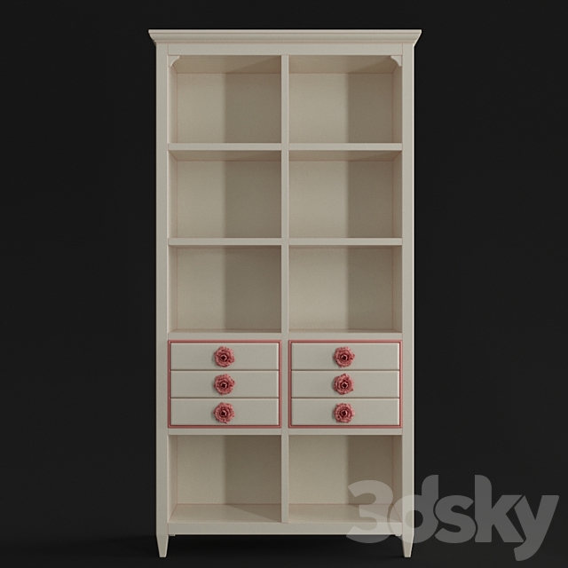 Children’s shelving Halley 3ds Max - thumbnail 2