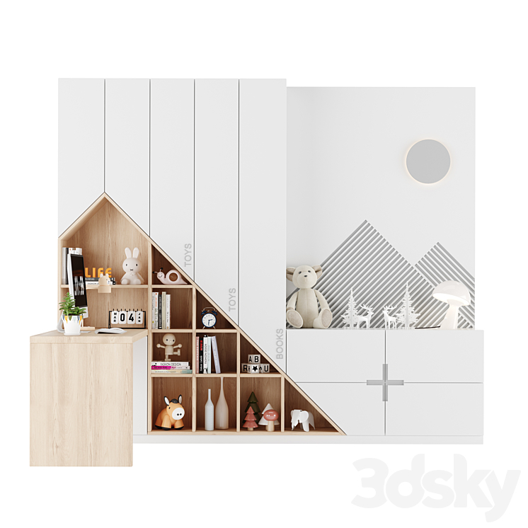 Children’s wardrobe 36 3DS Max Model - thumbnail 1