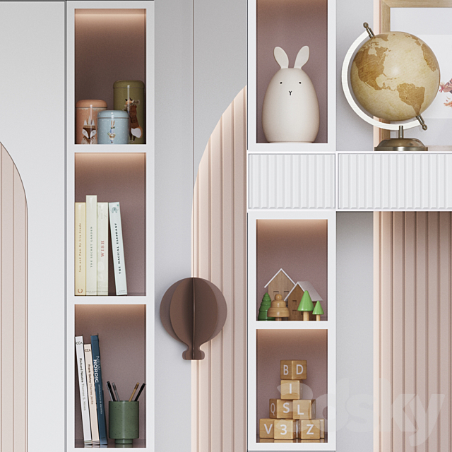 Childroom Decor-07 3DS Max Model - thumbnail 4