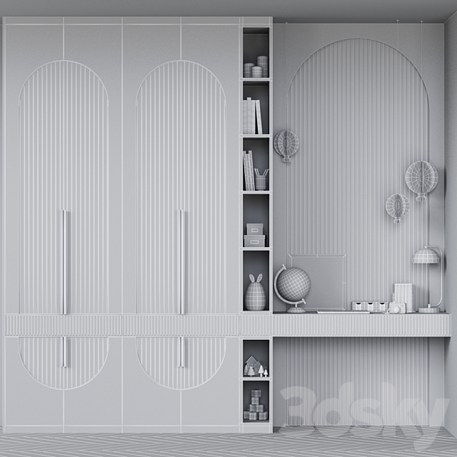 Childroom Decor-07 3DS Max Model - thumbnail 5