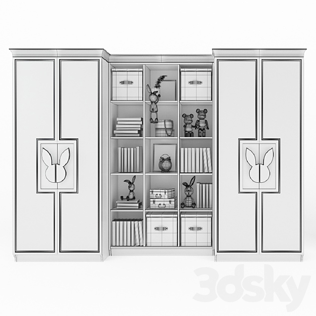 EFI Concept Kid _ Miss Bunny – Shelf Inserts 3ds Max - thumbnail 2