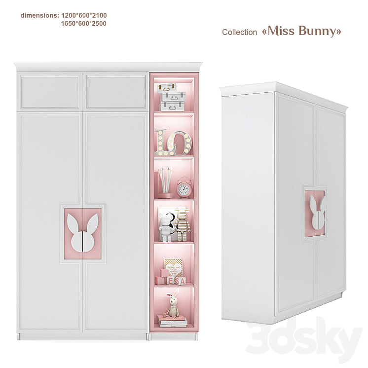 EFI Concept Kid \/ Miss Bunny -wardrobe 1200 3DS Max - thumbnail 1