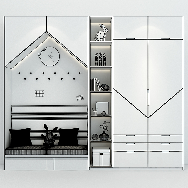 Furniture for a children 0212 3ds Max - thumbnail 3