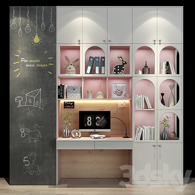 Furniture for a children 0253 3ds Max - thumbnail 1