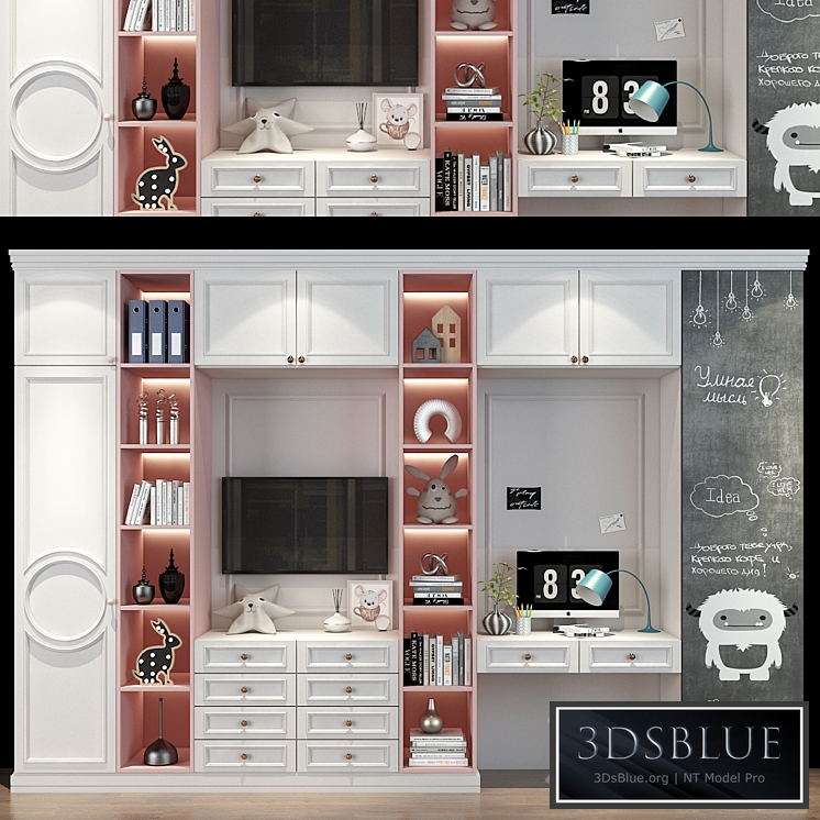 Furniture for a children 0377 3DS Max - thumbnail 3