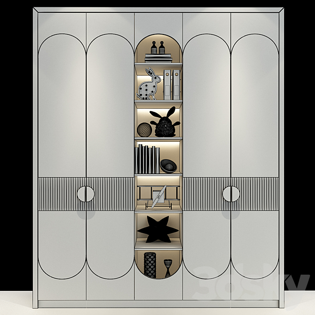 Furniture for a children 0437 3ds Max - thumbnail 2