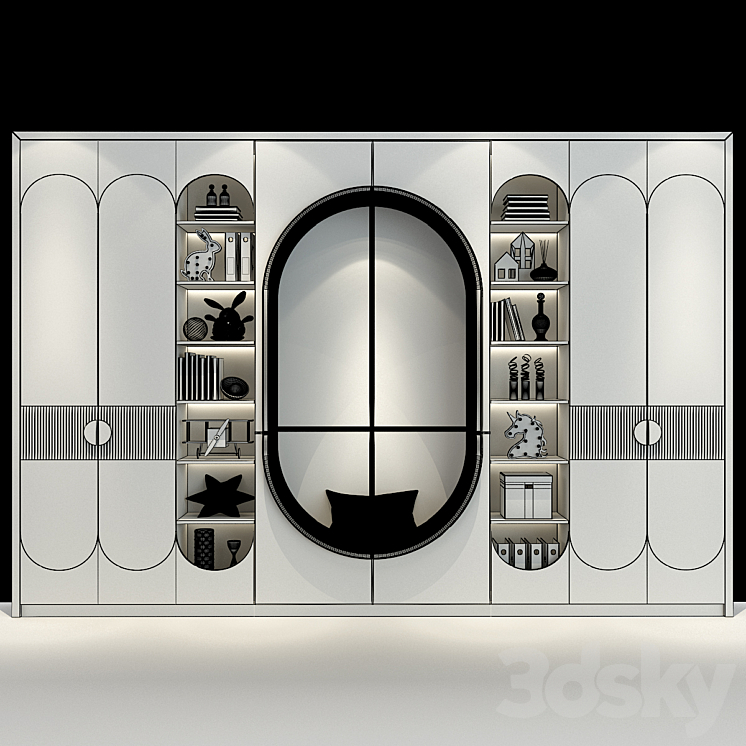 Furniture for a children 0438 3DS Max Model - thumbnail 2