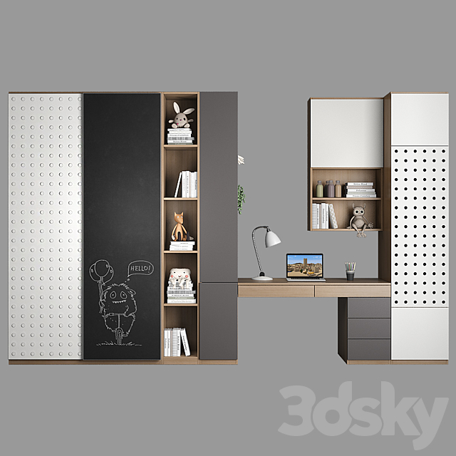 Furniture for a children’s room 89 3DS Max Model - thumbnail 2