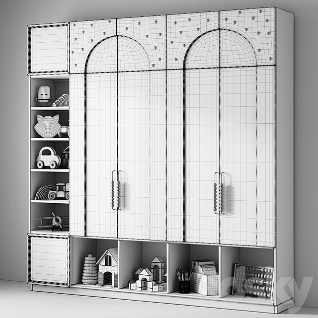 Furniture set for interior 002 3DS Max Model - thumbnail 4