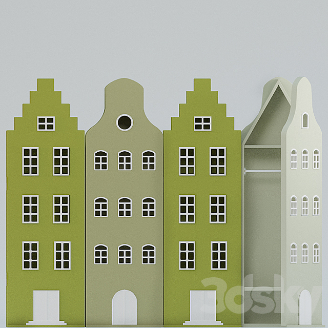 Kast van een Huis 3DS Max Model - thumbnail 2