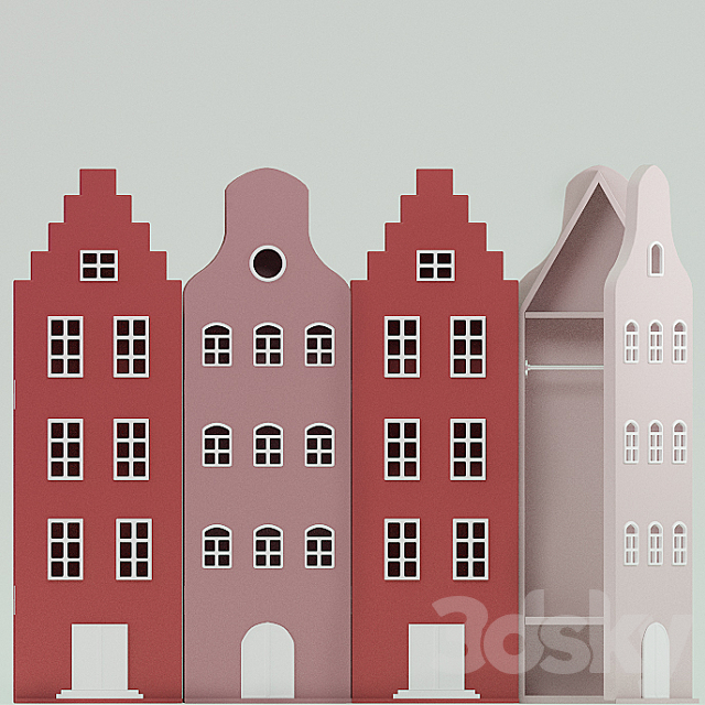 Kast van een Huis 3DS Max Model - thumbnail 3