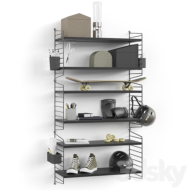 Shelf with organizers 3DSMax File - thumbnail 1