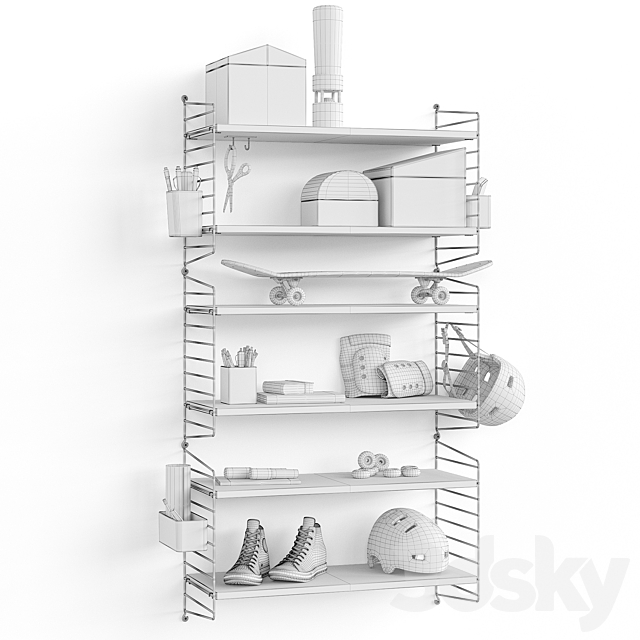 Shelf with organizers 3DSMax File - thumbnail 3