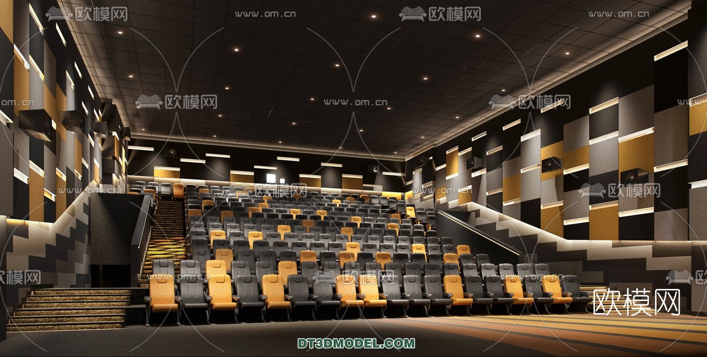 Cinema 3D Scenes – Movie Theater 3D Models – 011 - thumbnail 1