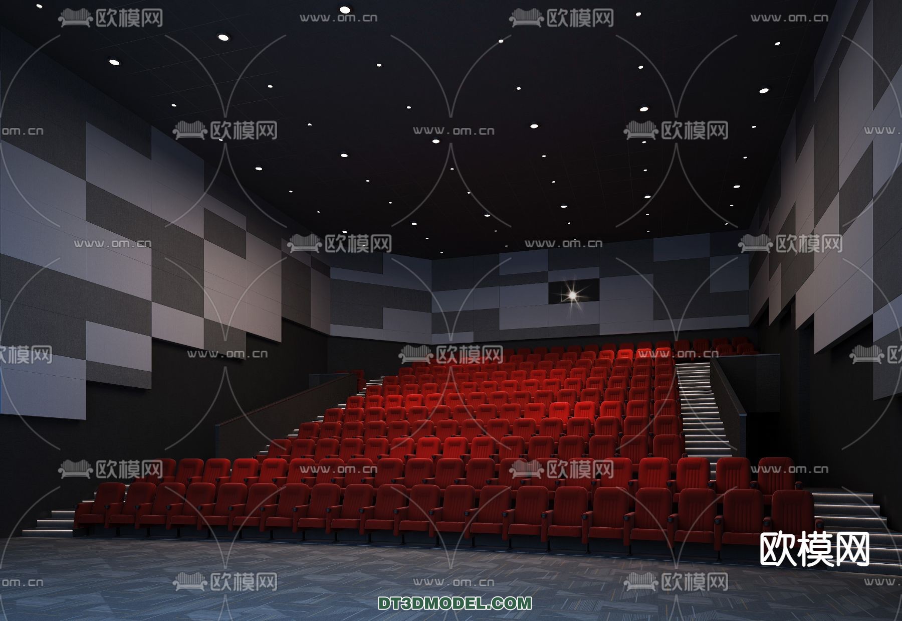 Cinema 3D Scenes – Movie Theater 3D Models – 018 - thumbnail 1