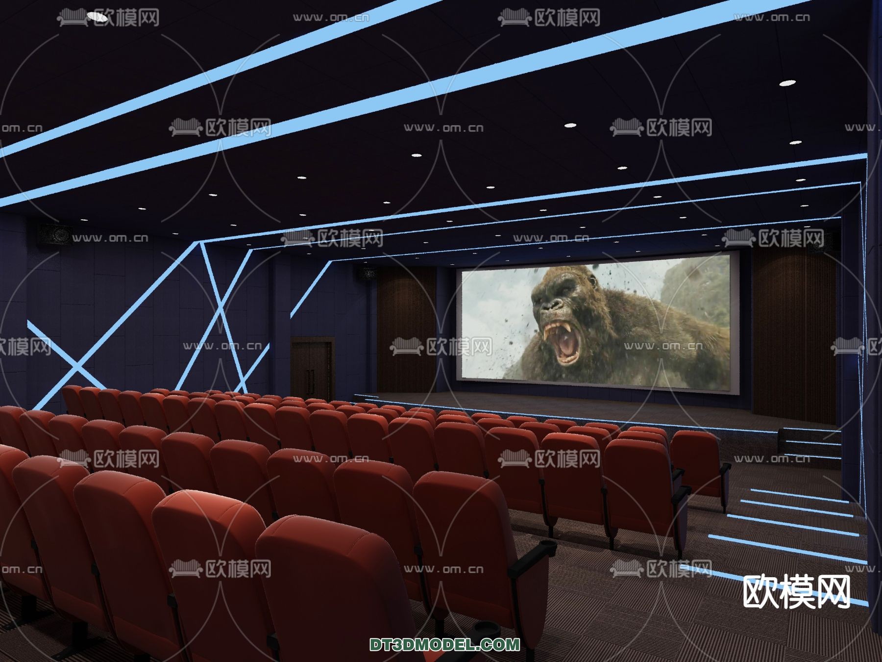 Cinema 3D Scenes – Movie Theater 3D Models – 030 - thumbnail 1