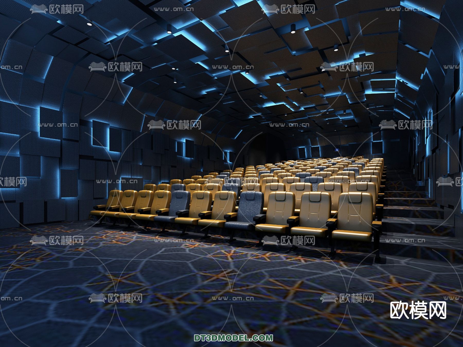 Cinema 3D Scenes – Movie Theater 3D Models – 031 - thumbnail 1