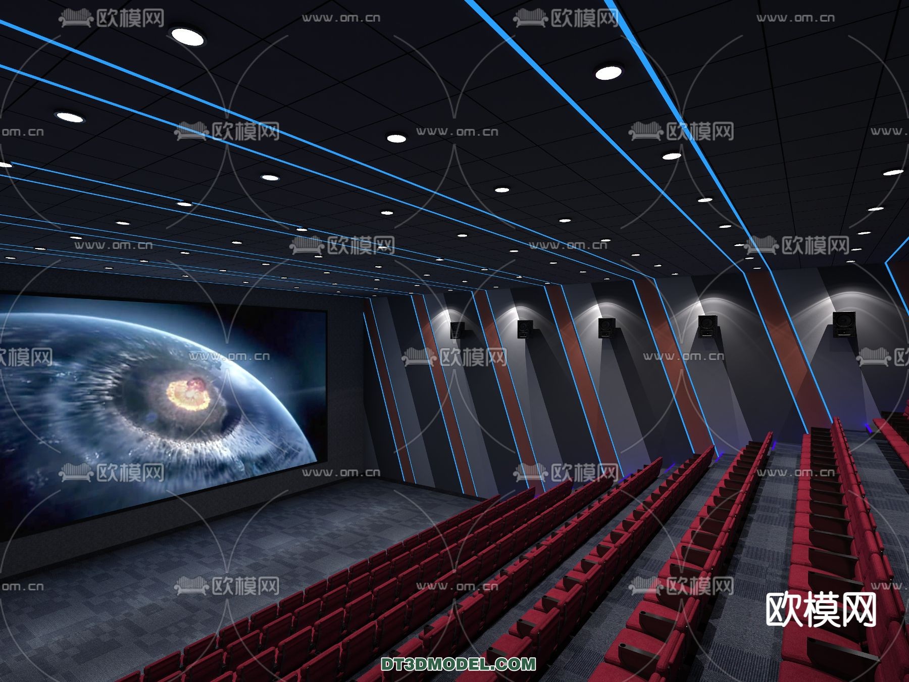 Cinema 3D Scenes – Movie Theater 3D Models – 032 - thumbnail 1
