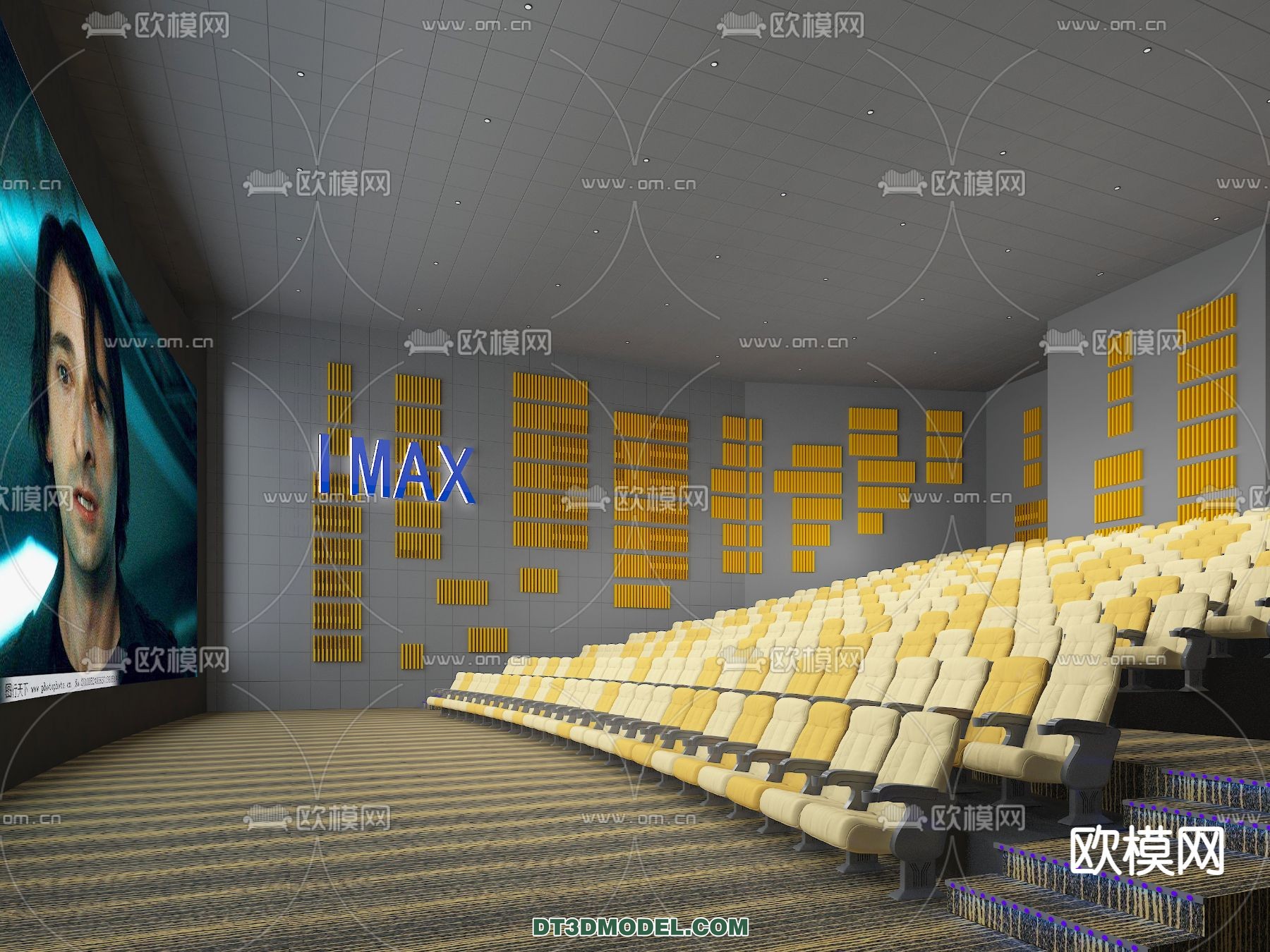 Cinema 3D Scenes – Movie Theater 3D Models – 034 - thumbnail 1