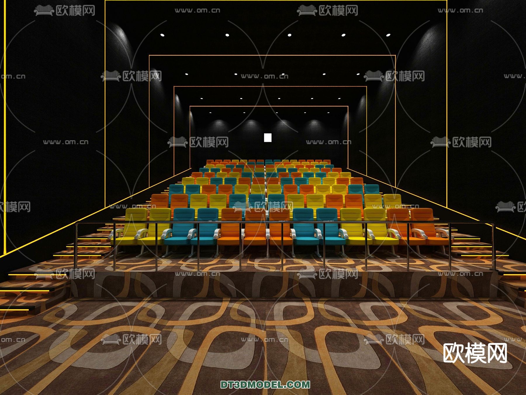 Cinema 3D Scenes – Movie Theater 3D Models – 039 - thumbnail 1