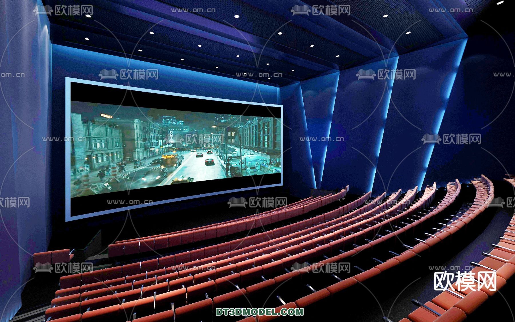 Cinema 3D Scenes – Movie Theater 3D Models – 050 - thumbnail 1