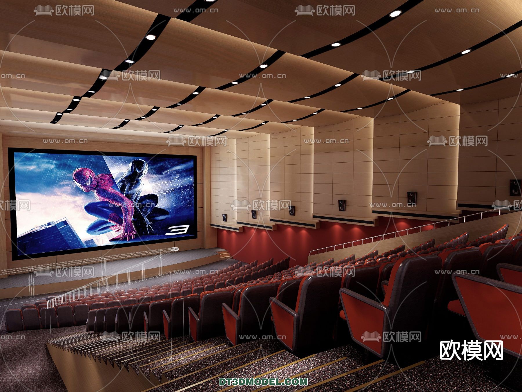 Cinema 3D Scenes – Movie Theater 3D Models – 052 - thumbnail 1