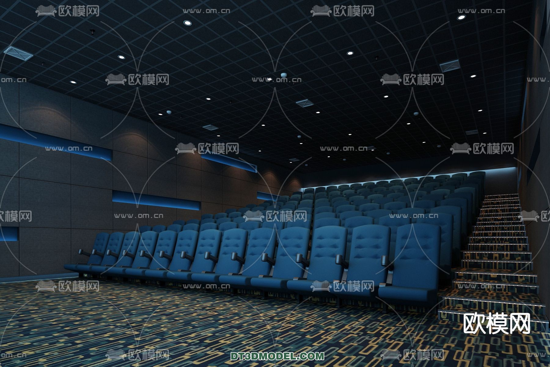 Cinema 3D Scenes – Movie Theater 3D Models – 063 - thumbnail 1