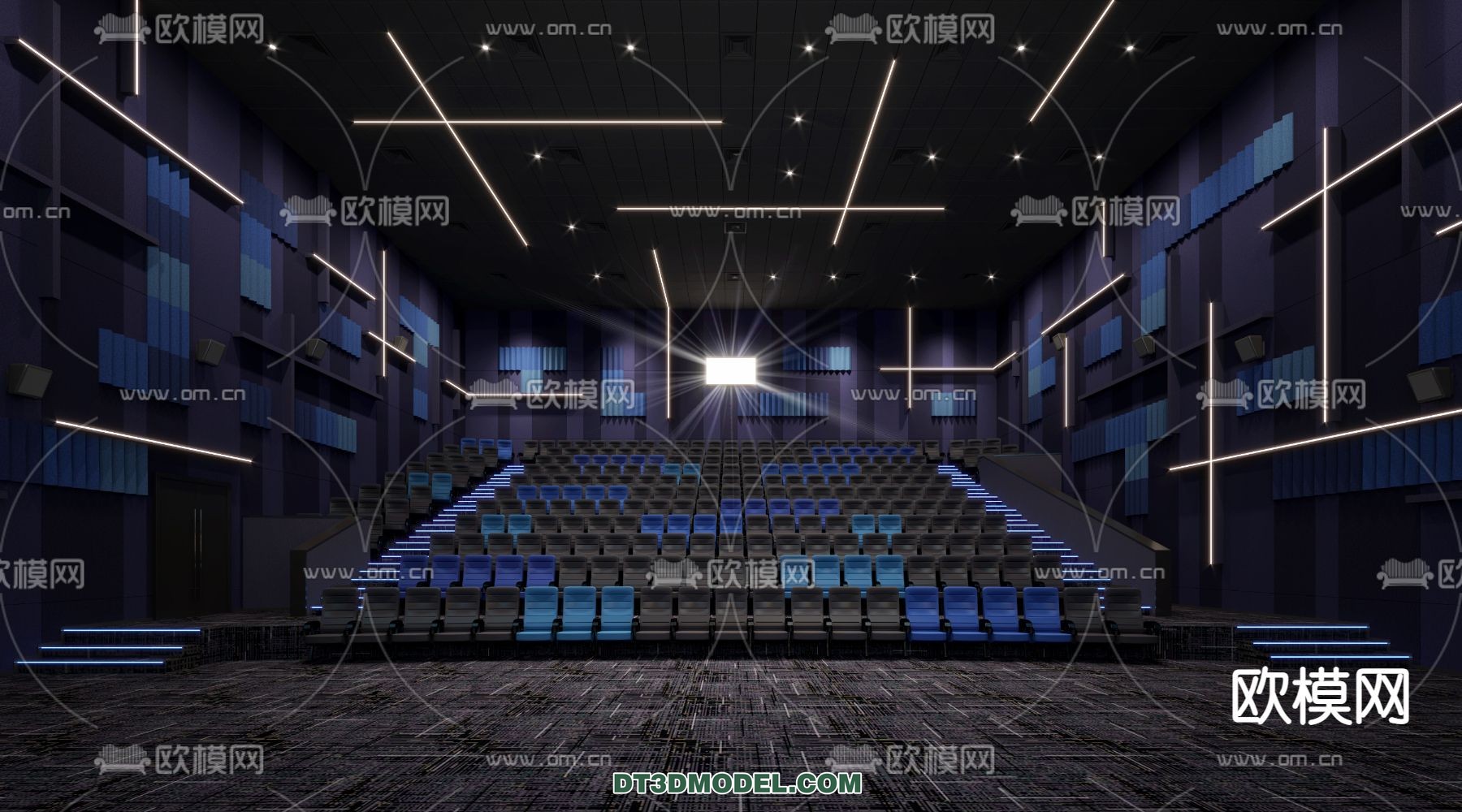 Cinema 3D Scenes – Movie Theater 3D Models – 069 - thumbnail 1