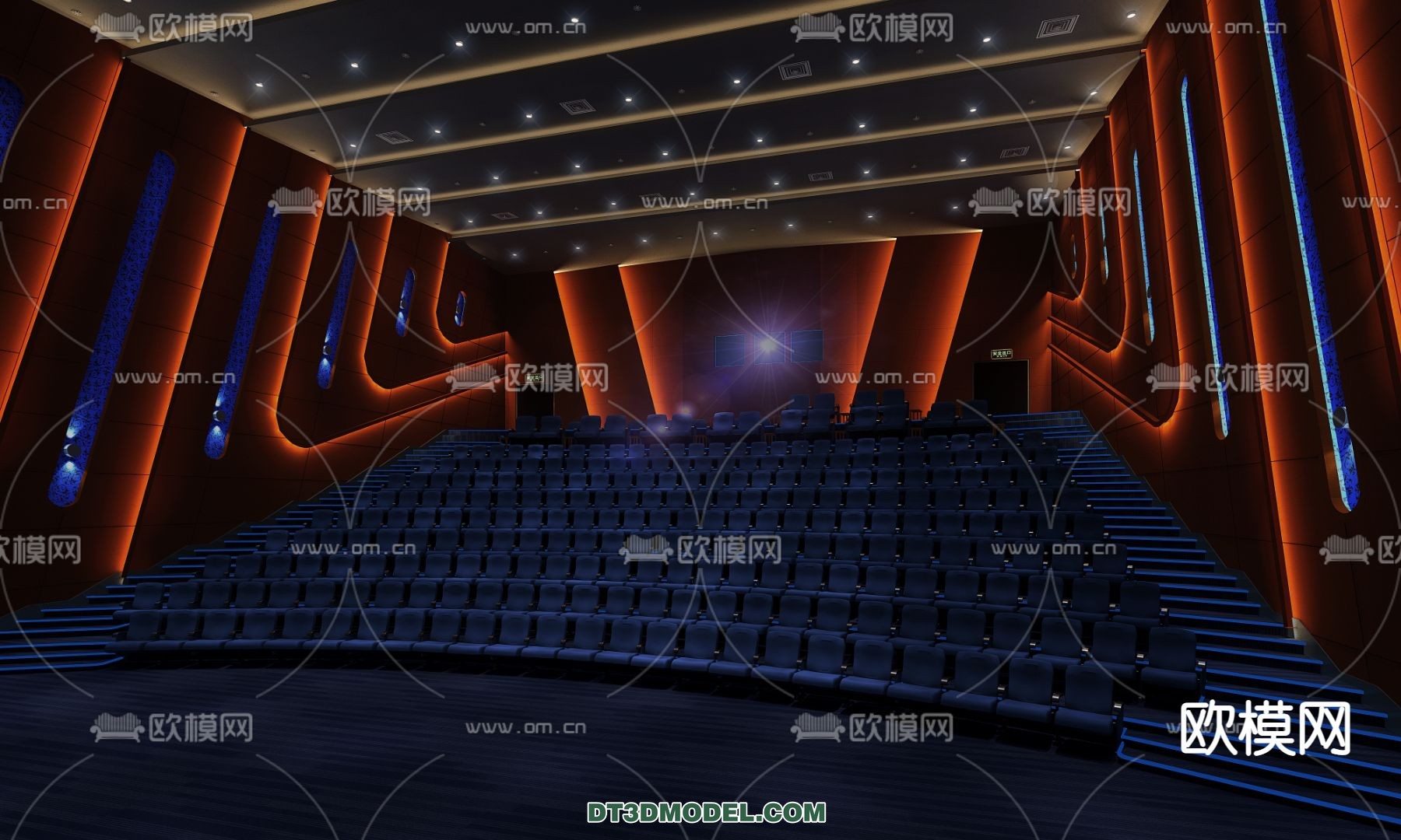 Cinema 3D Scenes – Movie Theater 3D Models – 072 - thumbnail 1
