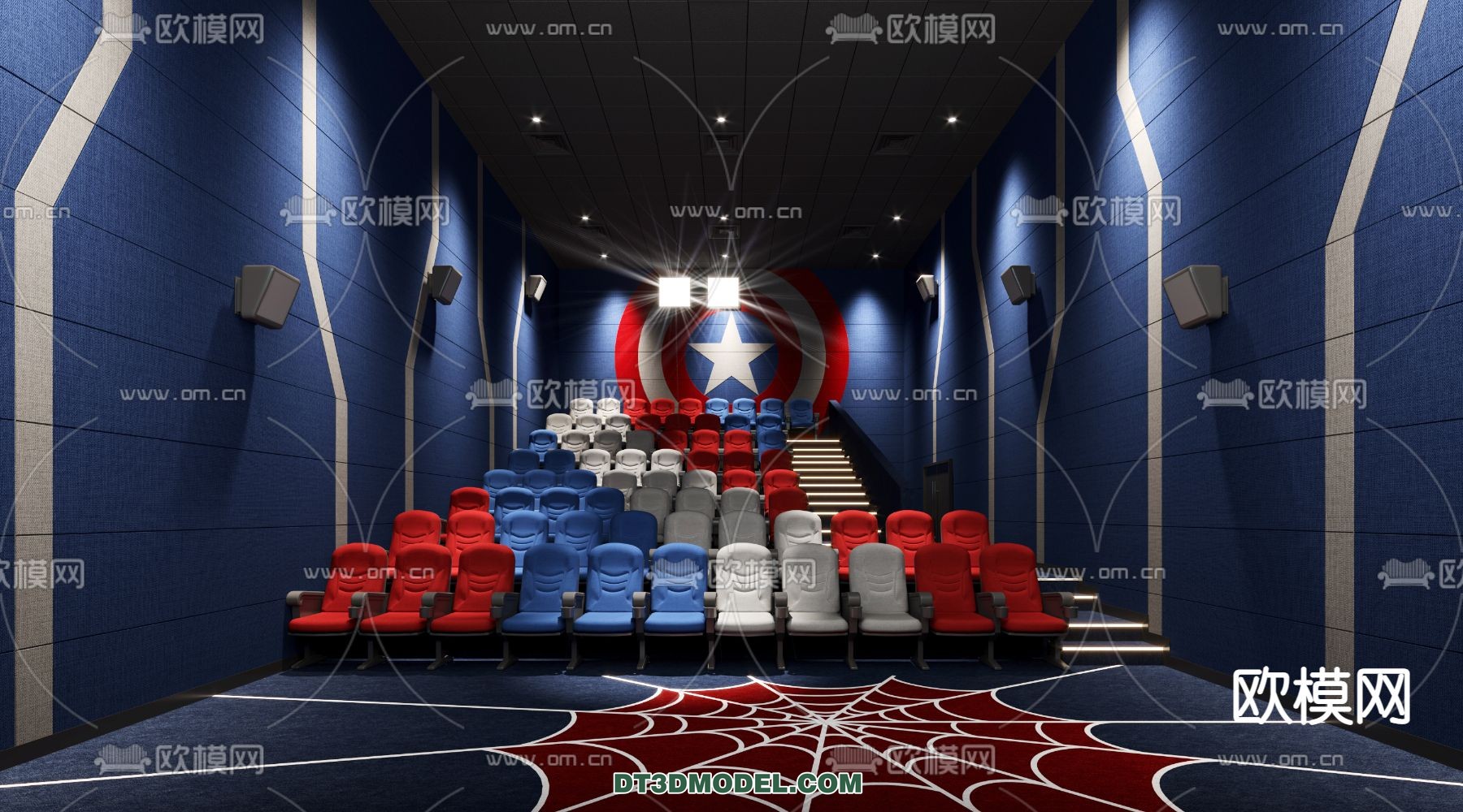 Cinema 3D Scenes – Movie Theater 3D Models – 077 - thumbnail 1