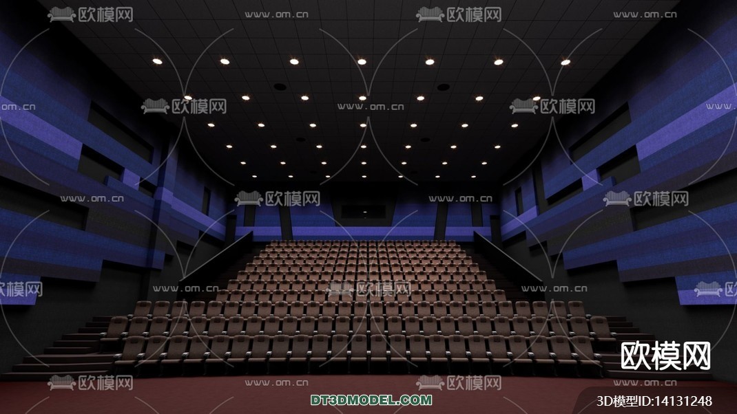 Cinema 3D Scenes – Movie Theater 3D Models – 085 - thumbnail 1