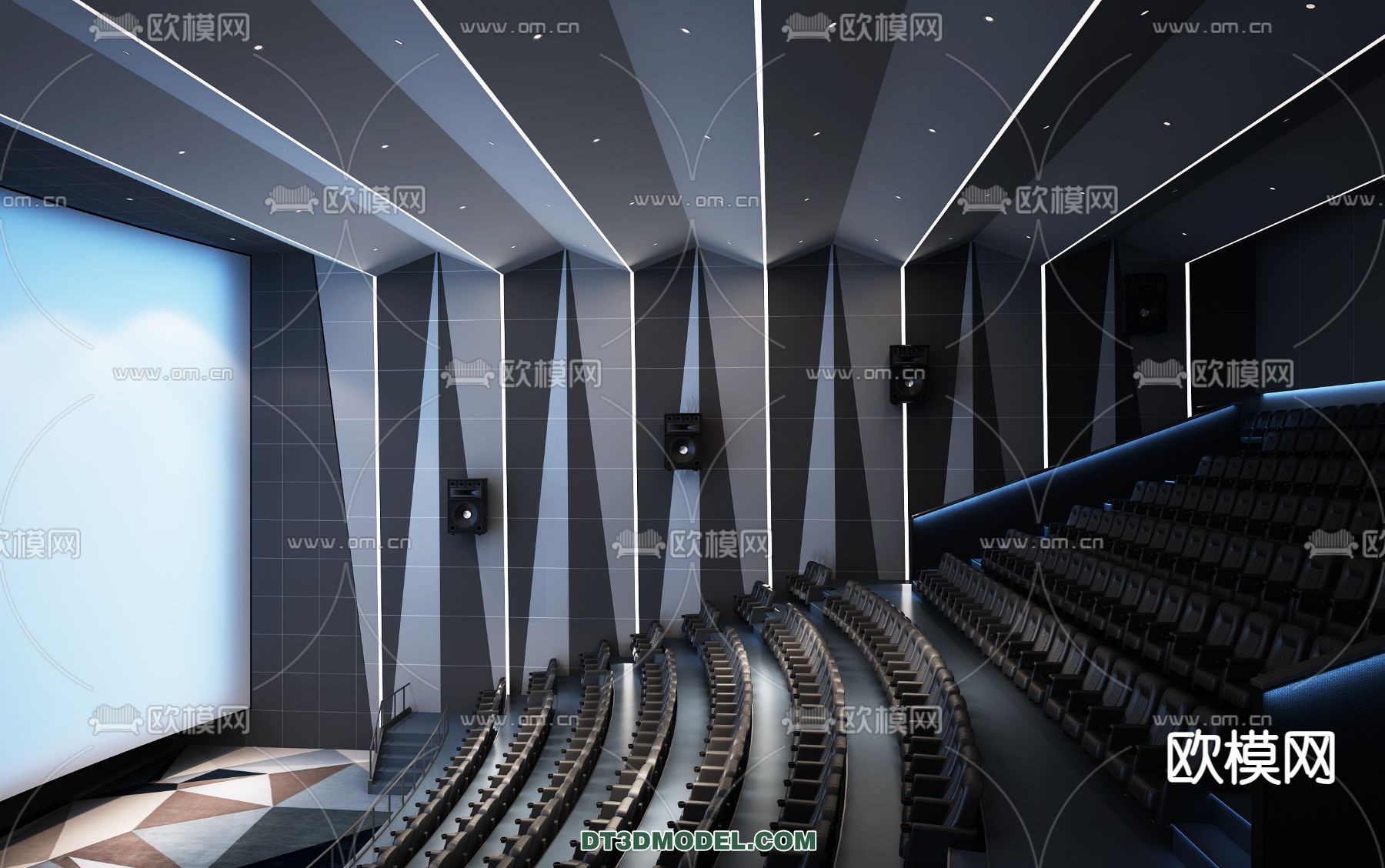Cinema 3D Scenes – Movie Theater 3D Models – 105 - thumbnail 1