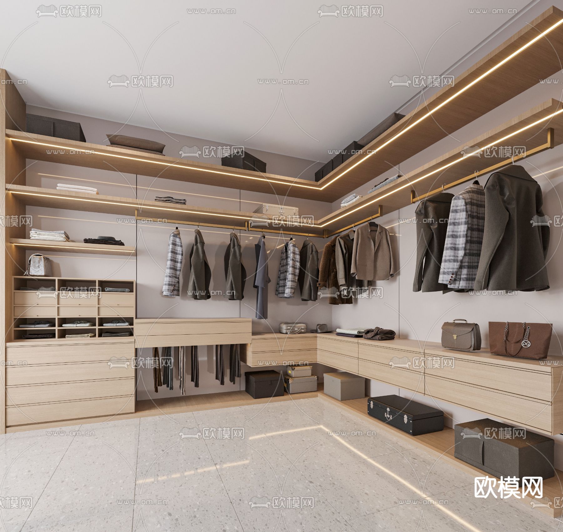 CLOSET ROOM – CORONA – 3D MODEL – 2295 - thumbnail 1