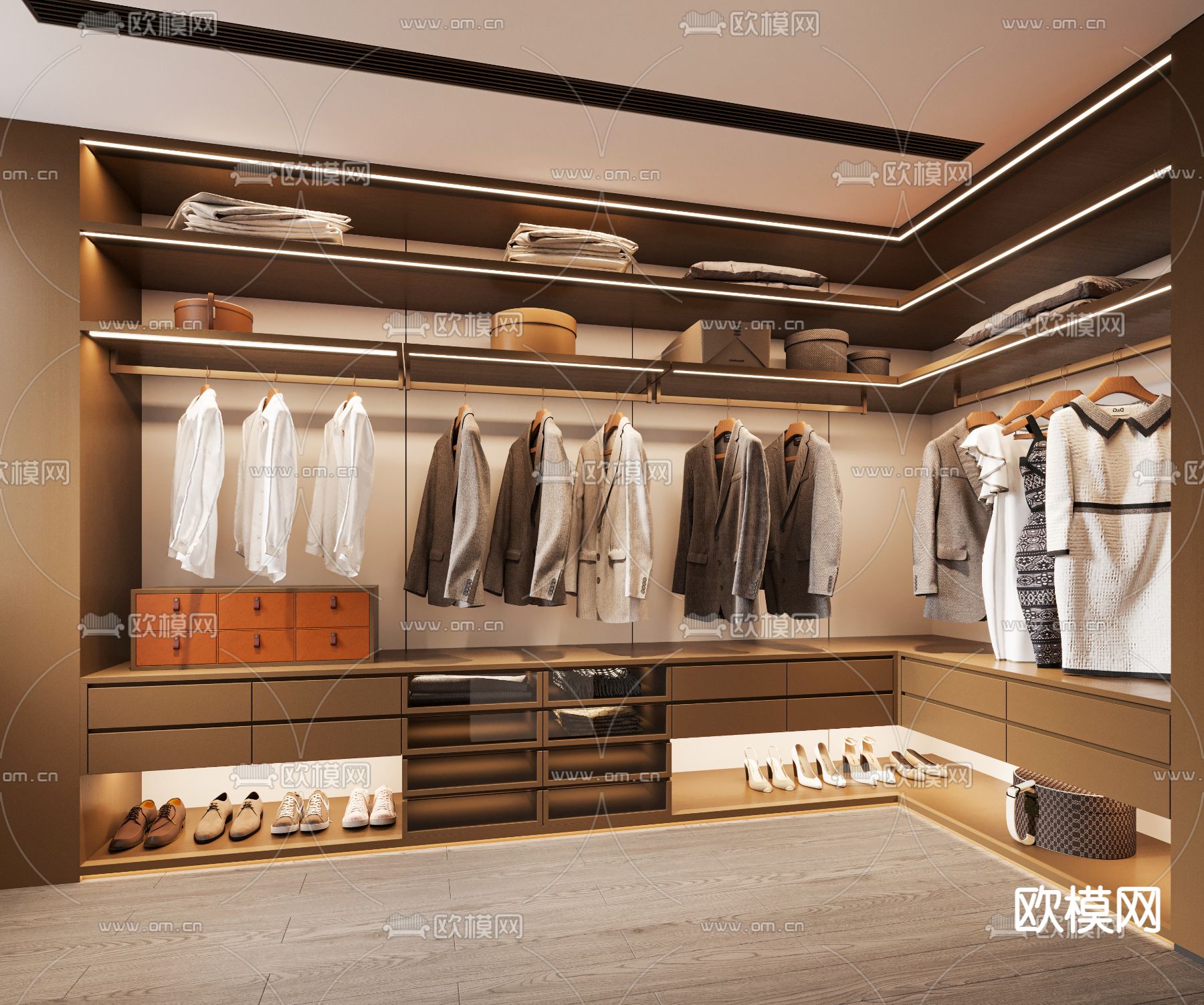 CLOSET ROOM – CORONA – 3D MODEL – 2298 - thumbnail 1