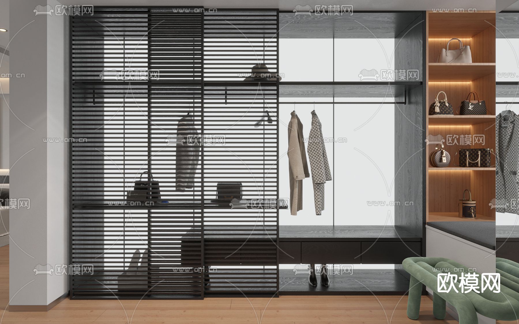 CLOSET ROOM – CORONA – 3D MODEL – 2346 - thumbnail 1