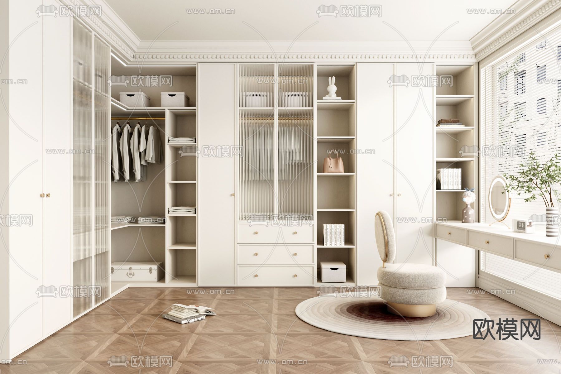 CLOSET ROOM – VRAY / CORONA – 3D MODEL – 2279 - thumbnail 1