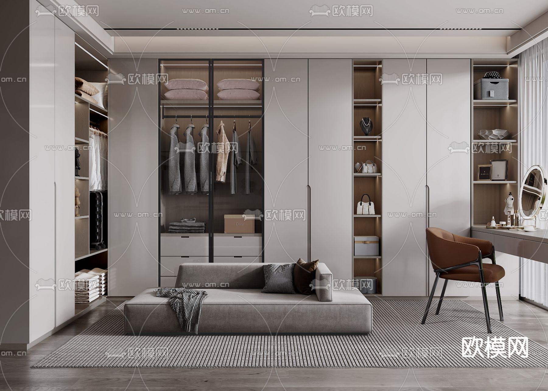 CLOSET ROOM – VRAY / CORONA – 3D MODEL – 2285 - thumbnail 1