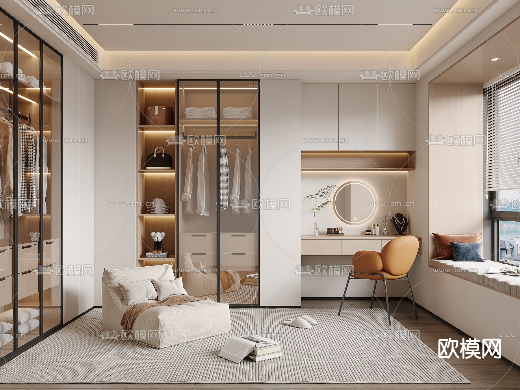 CLOSET ROOM – VRAY / CORONA – 3D MODEL – 2308 - thumbnail 1