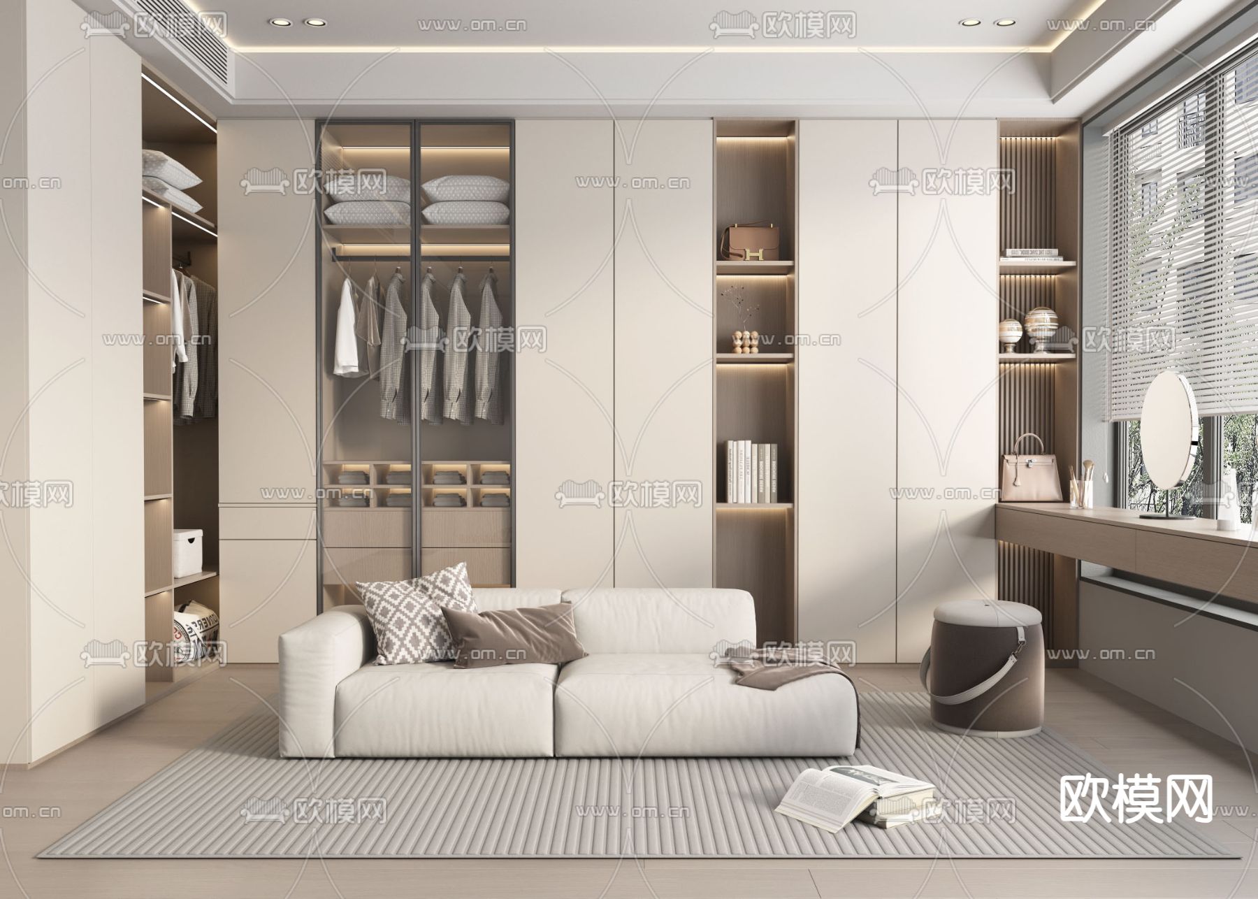 CLOSET ROOM – VRAY / CORONA – 3D MODEL – 2311 - thumbnail 1