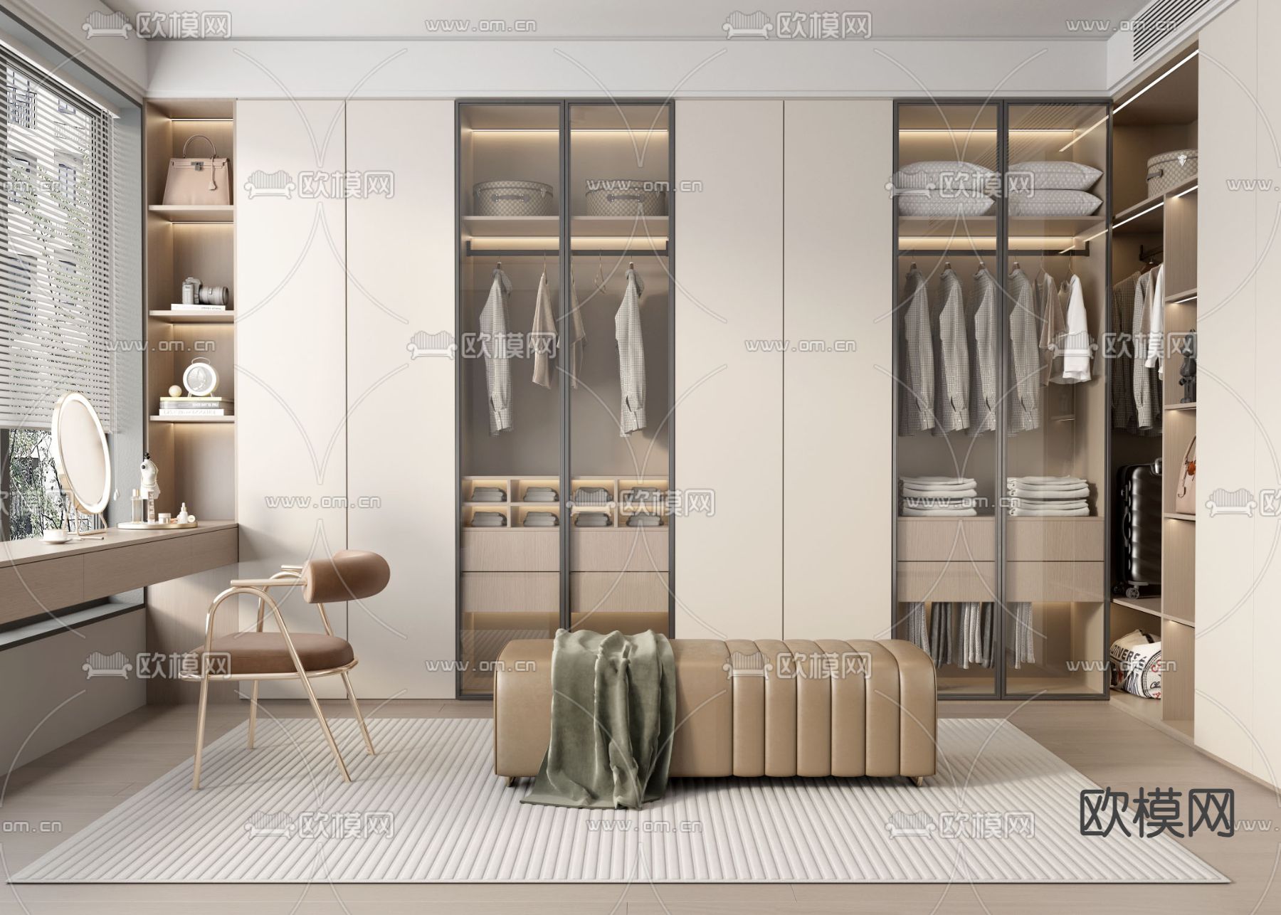 CLOSET ROOM – VRAY / CORONA – 3D MODEL – 2314 - thumbnail 1