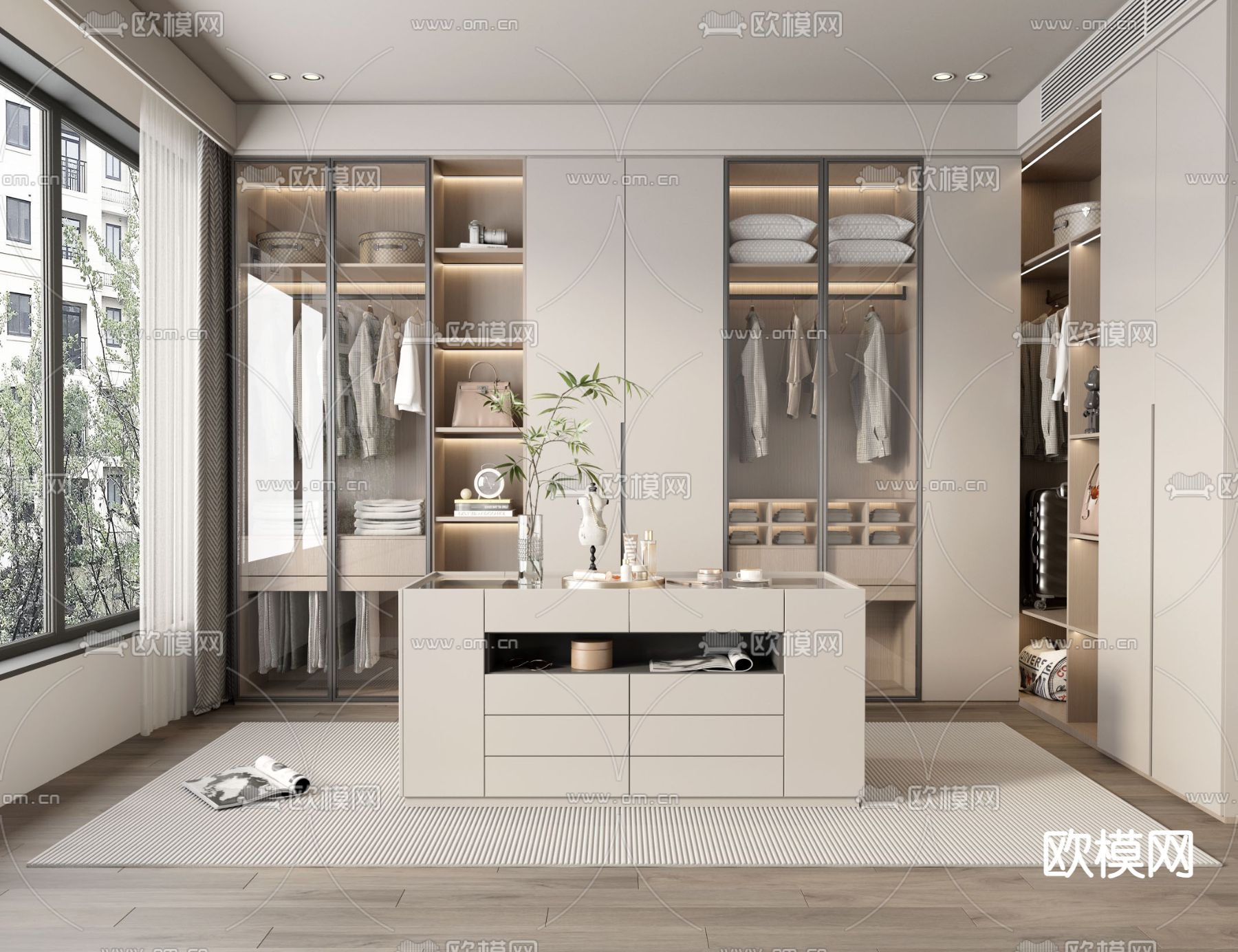 CLOSET ROOM – VRAY / CORONA – 3D MODEL – 2315 - thumbnail 1