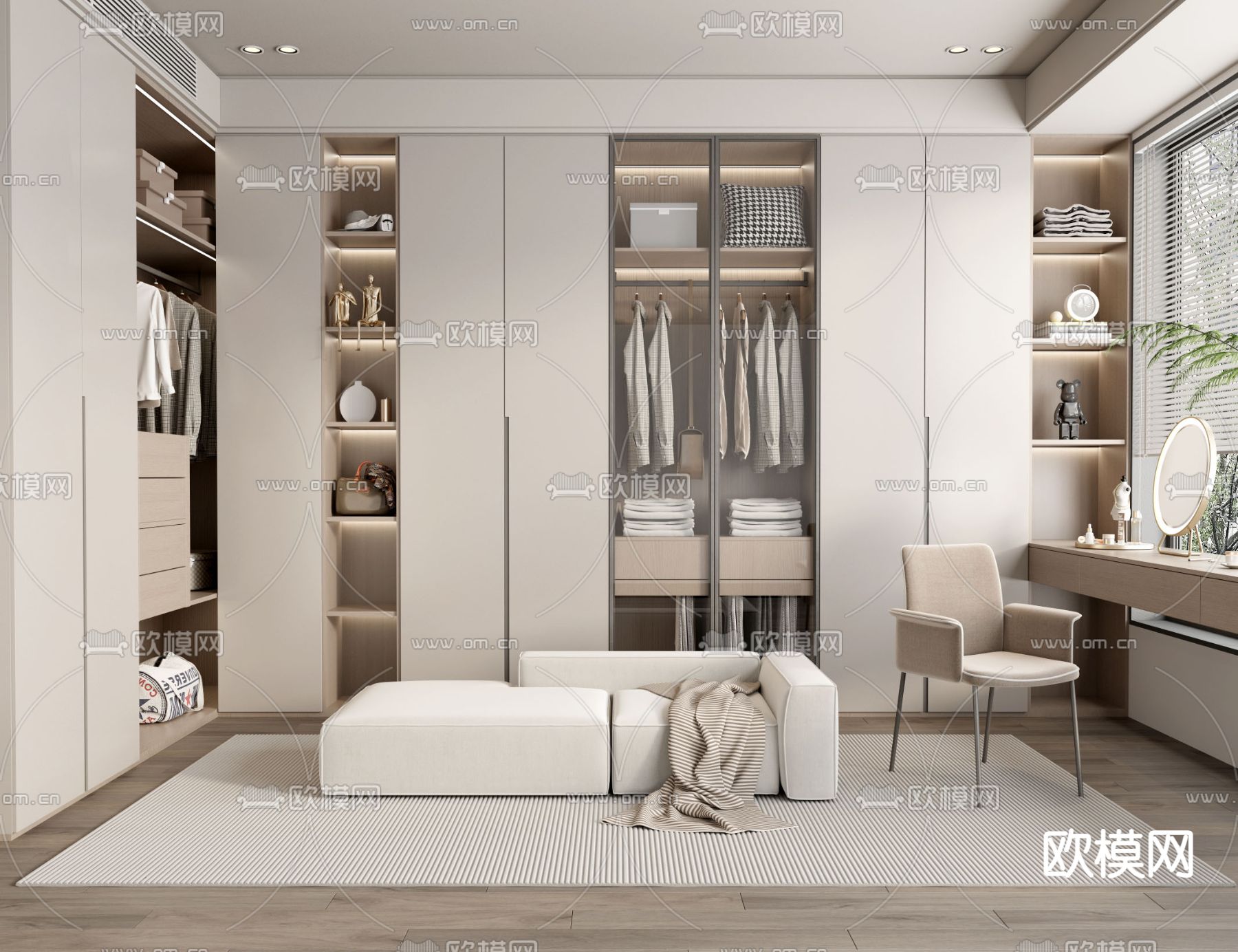 CLOSET ROOM – VRAY / CORONA – 3D MODEL – 2316 - thumbnail 1