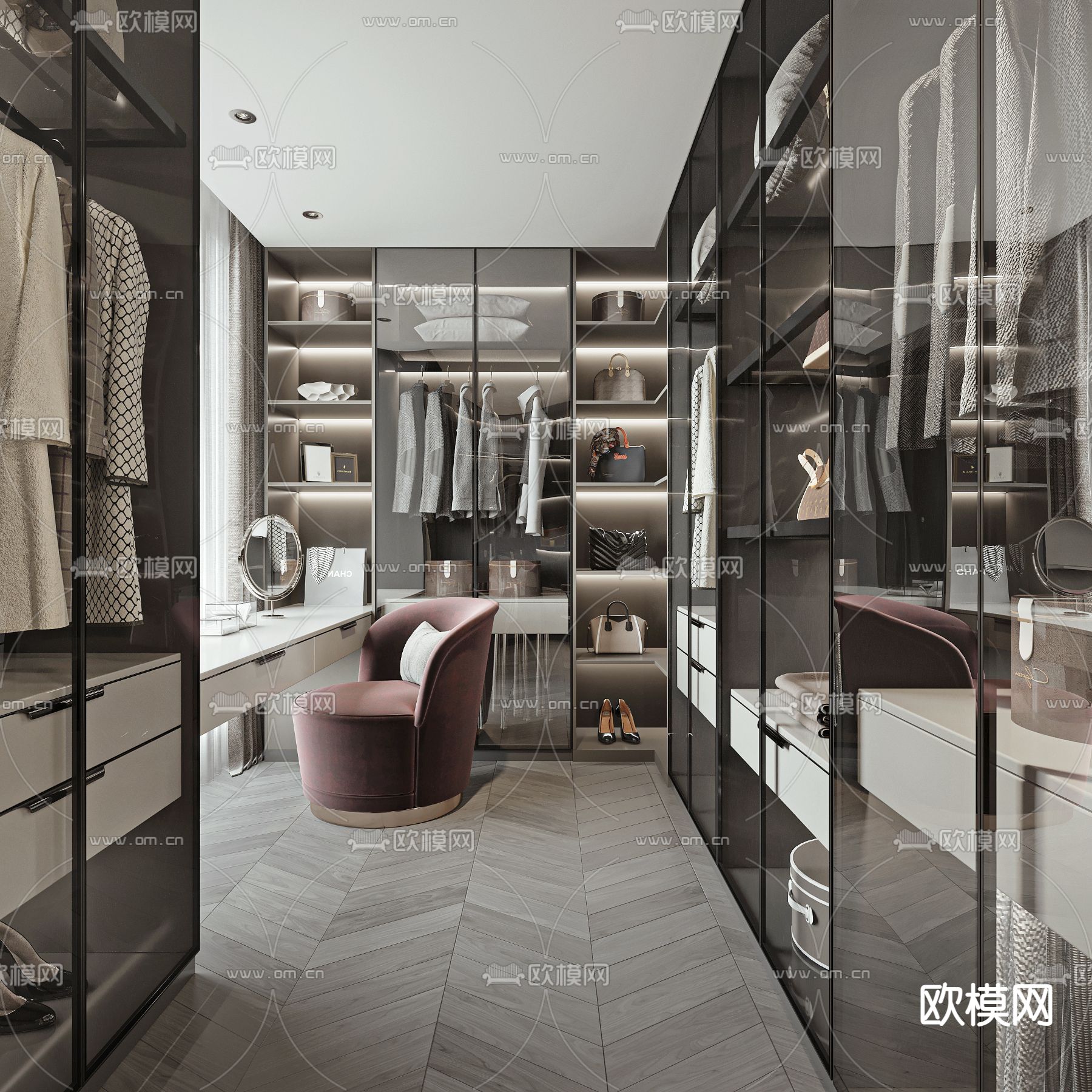 CLOSET ROOM – VRAY / CORONA – 3D MODEL – 2338 - thumbnail 1