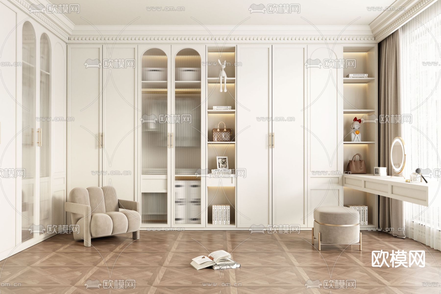 CLOSET ROOM – VRAY / CORONA – 3D MODEL – 2353 - thumbnail 1